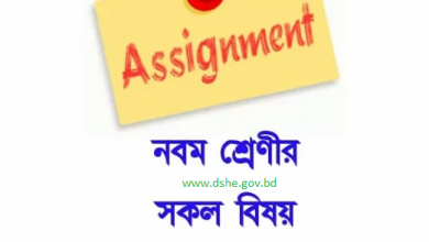Class 9 1st Week Assignment