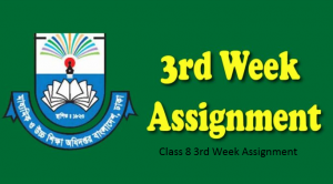 class 8 3rd week assignment