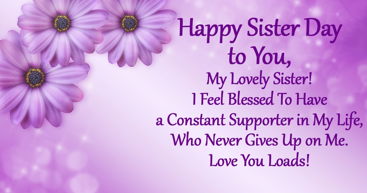 Happy Sisters Day Pics