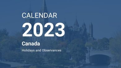 January 2023 Calendar Canada