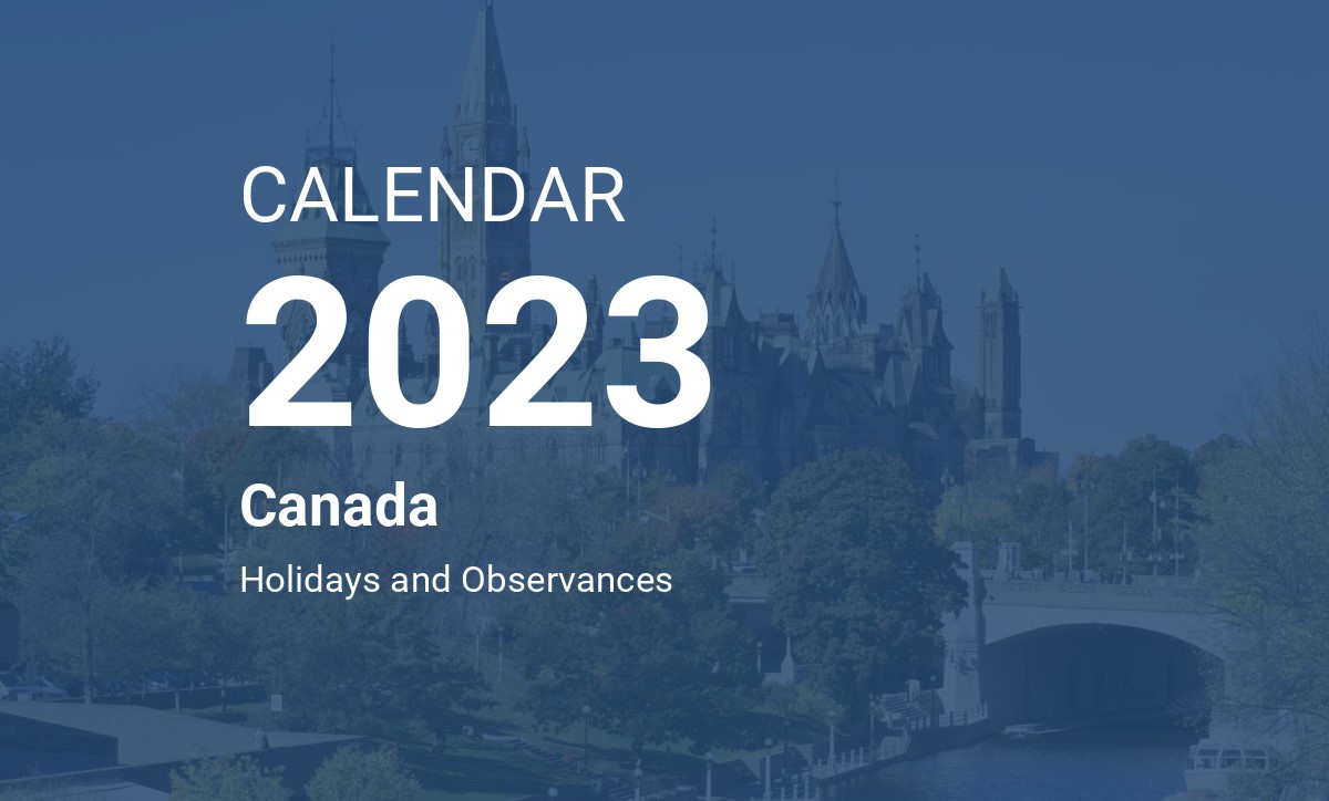January 2023 Calendar Canada