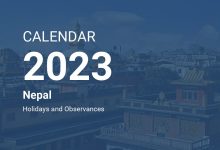 January 2023 Calendar Nepal